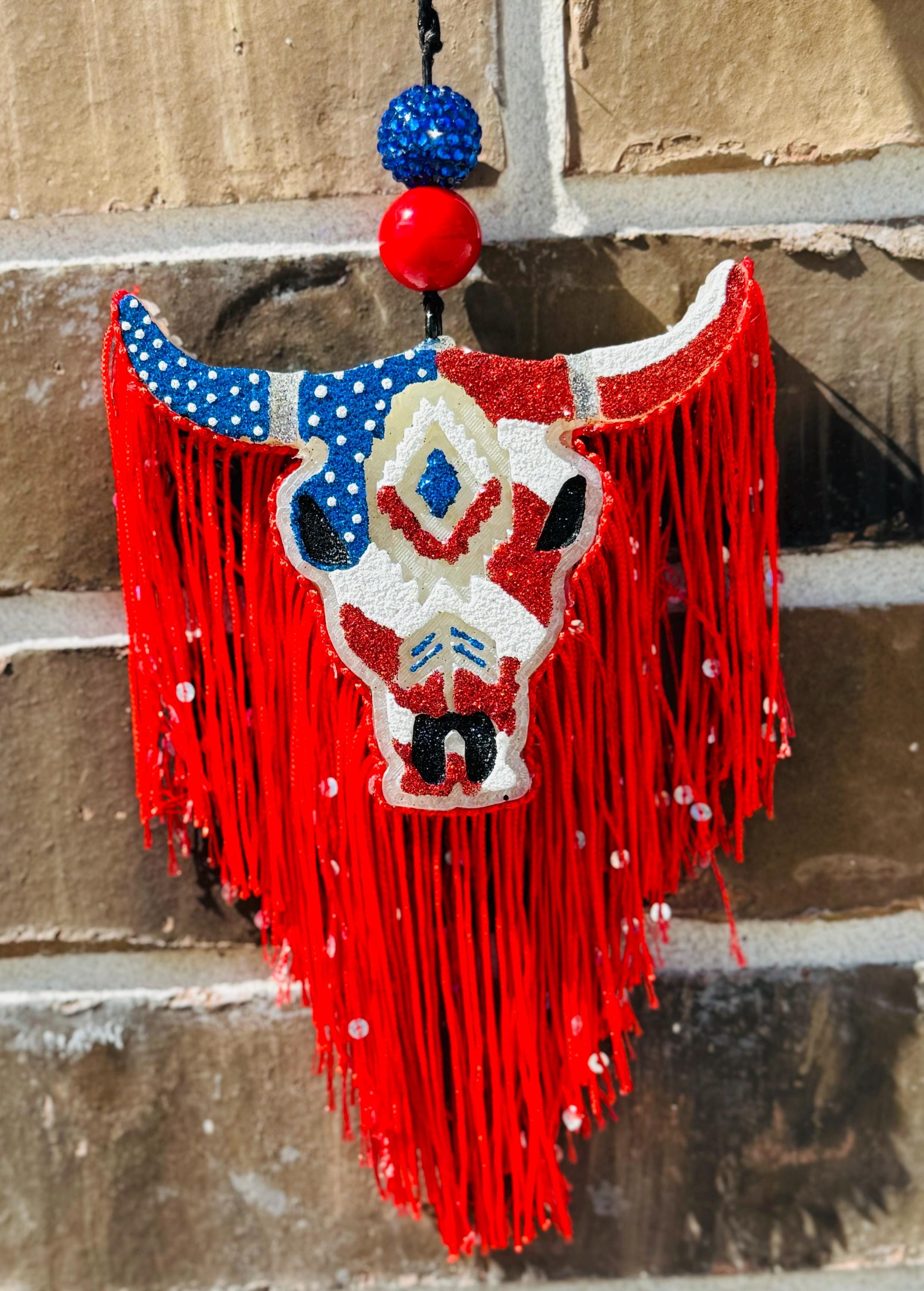 Aztec Bull Car Freshie – USA Flag, Handmade Car Scent - Etsy