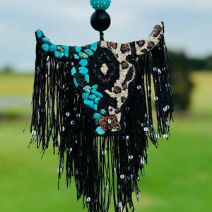 Medium Sized Bull with Stones/Aztec Bull Freshie/Car scent/Air freshener/Boujee/Western/Cow/Steer/Bull/Car Freshie/Freshy Car Scent