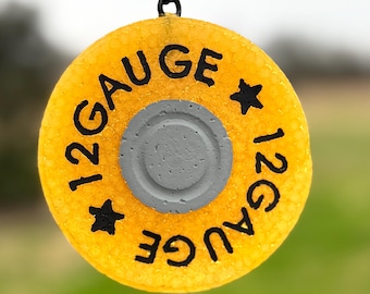 12 Gauge Shotgun Shell Car Freshie, Handmade Scented Air Freshener