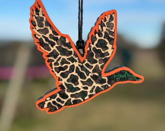 Camouflage Mallard Duck Car Freshie: Handmade Hunting Gift Car Scent