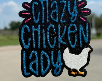 Crazy Chicken Lady Car Freshie: Handmade Scented Air Freshener Car Scent