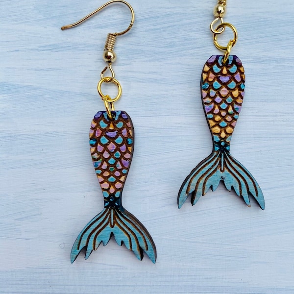 MERMAID TAIL EARRINGS Digital File