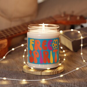 Free Spirit Scented Soy Candle: Bohemian Home Fragrance