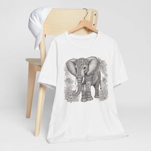 Mandala Elephant T-Shirt: Boho Zen Animal Graphic Tee