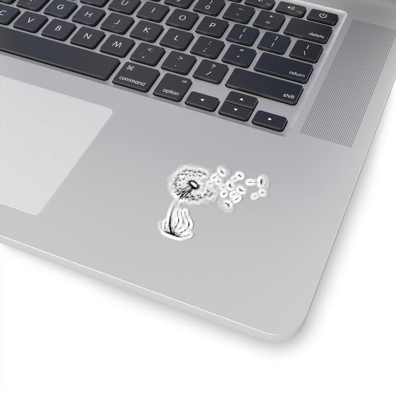Dandelion Seeds Kiss-Cut Sticker: Boho Wildflower Decal image 9