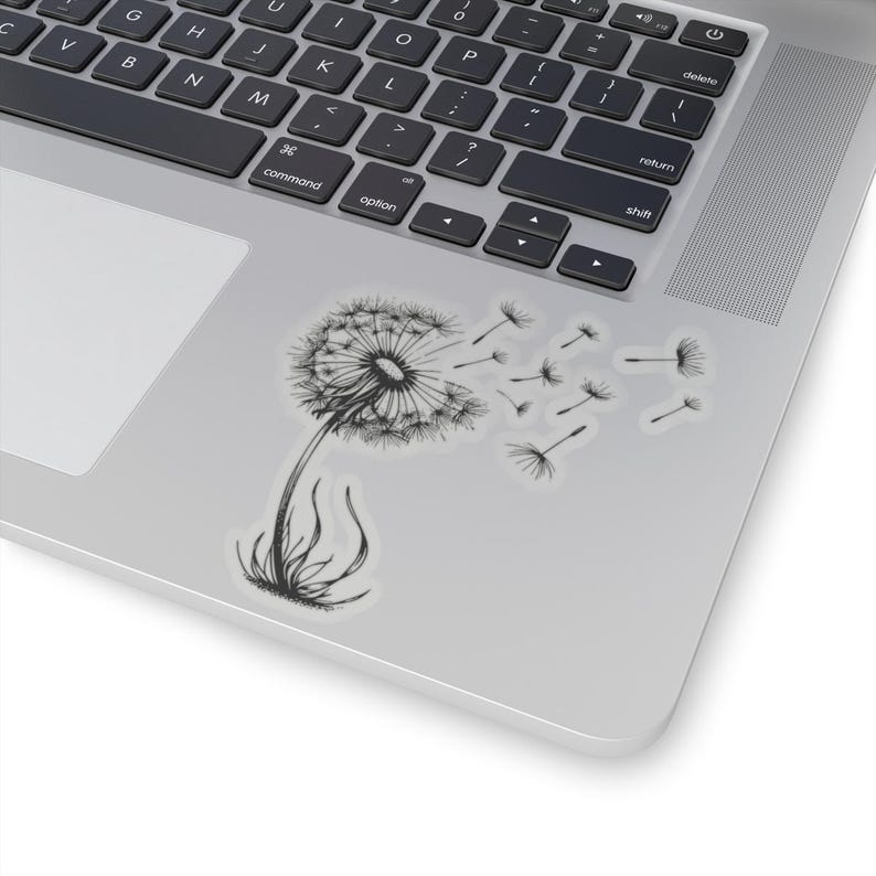 Dandelion Seeds Kiss-Cut Sticker: Boho Wildflower Decal image 2