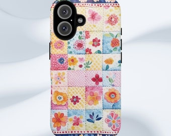 Floral Patchwork Quilt Pattern Phone Case