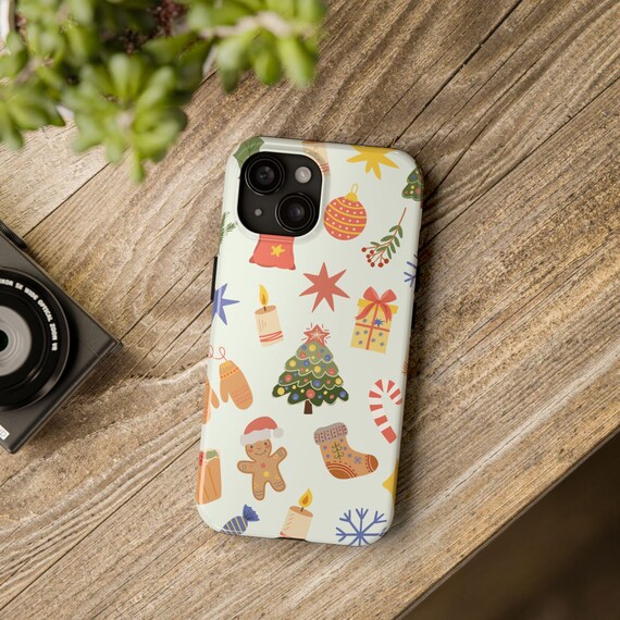 Christmas Tree Gingerbread Stars Tough Phone Case Holiday Gift