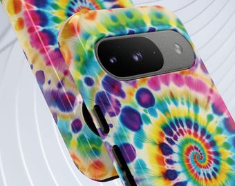 Tie Dye Rainbow Phone Case: Groovy Psychedelic iPhone Cover