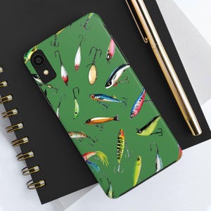 Fishing Lure Phone Case, Tough Phone Cases, iPhone Samsung Father&#39;s Day Gift