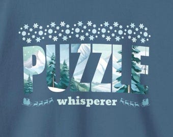 Sudadera Puzzle Whisperer: Sudadera con cuello redondo para amantes de los rompecabezas