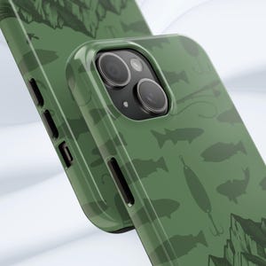 Angeln Telefon Tough Cases, Geschenk für Vatertag Papa Telefon, Camping im Freien Angeln lockt Stange Iphone 15 14 13 12 11 XR XS Samsung Galaxy s