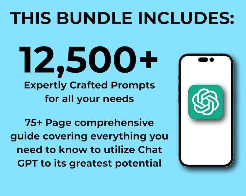 Chatgpt Prompts Ultimate Chat Gpt Guide Master Chat Etsy