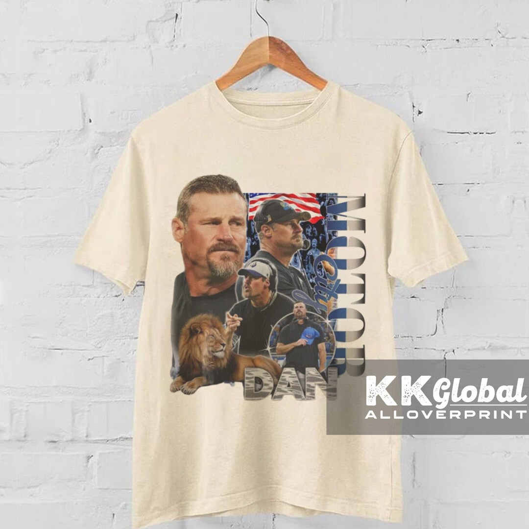 Official Motor City Dan Campbell Detroit Lions Head Coach Etsy