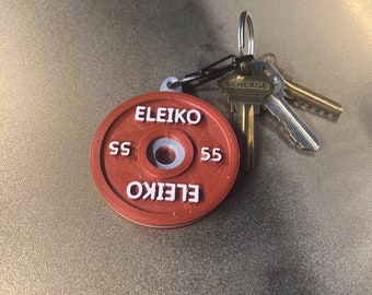 ELEIKO Barbell Weight Lifting Keychain