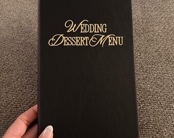 Lingerie 'Wedding Dessert' Menu - Wedding or Bachelorette Gift for Bride and Couple