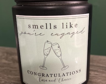 Personalized Candle for Engagements or Weddings
