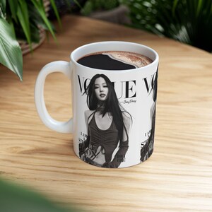 Model mok tijdschriftomslag Vogue | Keramische koffiekop afbeelding 5