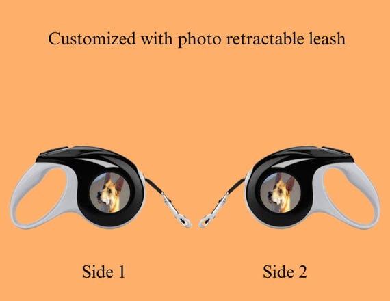 Paws on Point: Customized Retractable Dog Leash Automatic Telescopic Tractor Pet Rope customized with dog photo