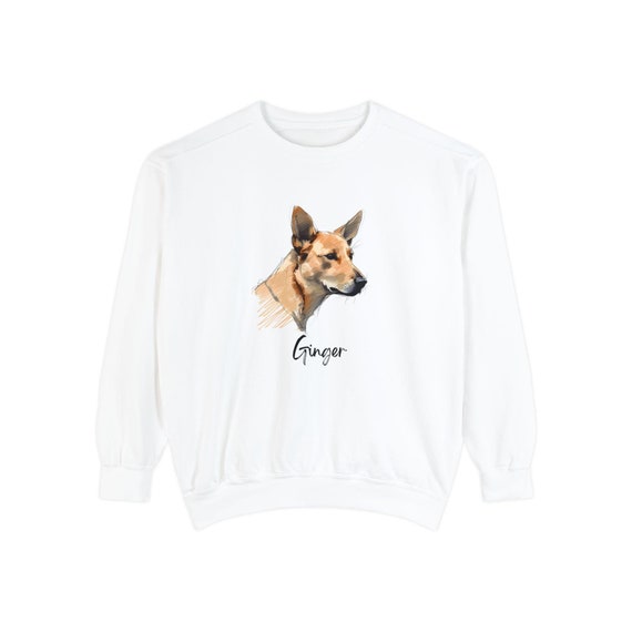Dingo head  sweatshirt, Personalized Carolina dog sweatshirt, Dingo mom birthday gift, Carolina dog lover gift, new Carolina dog mom gift