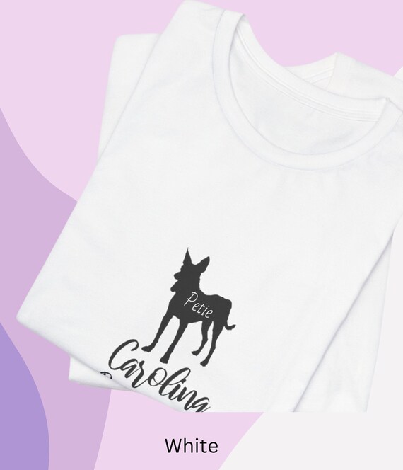 Carolina Dog Dad personalized with dog name short-sleeve Tee, personalized dog Dad.dog dad gift,Carolina dog Dad shirt, gift  for dog dad