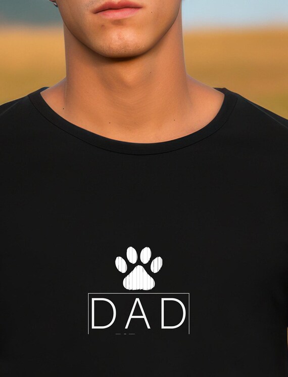 Best dog Dad ever Short Sleeve Tee,  Dog Dad personalized with dog name in paw,gift for him,great gift for Fathers day and birthdays