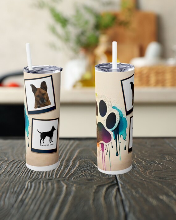 Customize with photo Skinny Tumbler with Straw, 20oz, mom gift, dad gift, graduation gift,dog mom travel mug ,Can also use cat, dog for mom