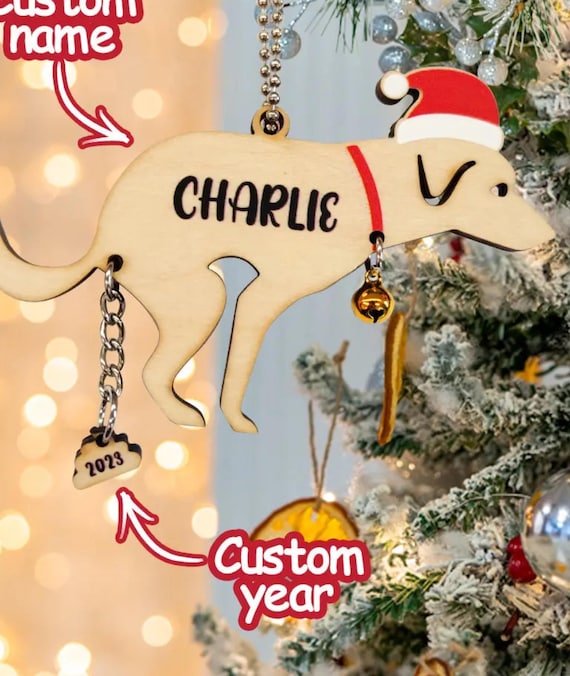Personalized Funny Pooping Pooches Dog Ornament Can be used  on Christmas Gifts or Christmas ornament,Gift for Dog owner, Dog lover