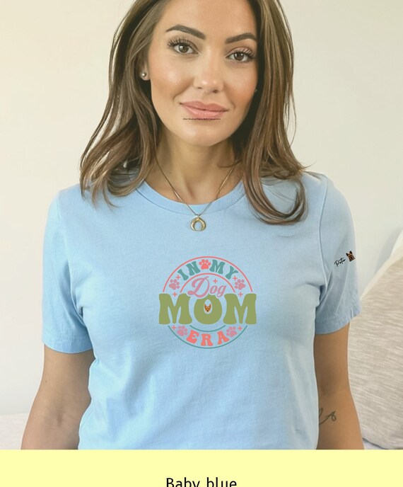 Customized "In My Dog Mom Era" T-Shirt | Personalized Dog Name & Photo on Sleeve | Mother's Day Gift | Dog Owner Shirt | Dog Mama