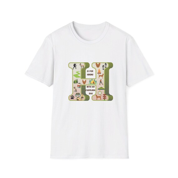 Hiking with My Carolina Dog T-Shirt | Outdoor Adventure Tee | Nature Lover Shirt | Unisex Graphic Tee | Dog Hiking Gift | Carolina Dog Lover