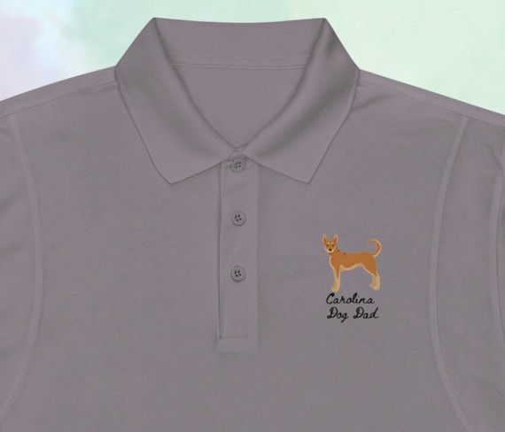 Carolina Dog Dad Men's Sport Polo Shirt  personalized Polo Carolina  Dog dad gift,Carolina dog Dad shirt, gift for dog dad