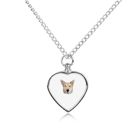 Custom Pet Urn Necklace Pet Keepsake Pet's Ashes Pendant Memorial Chain