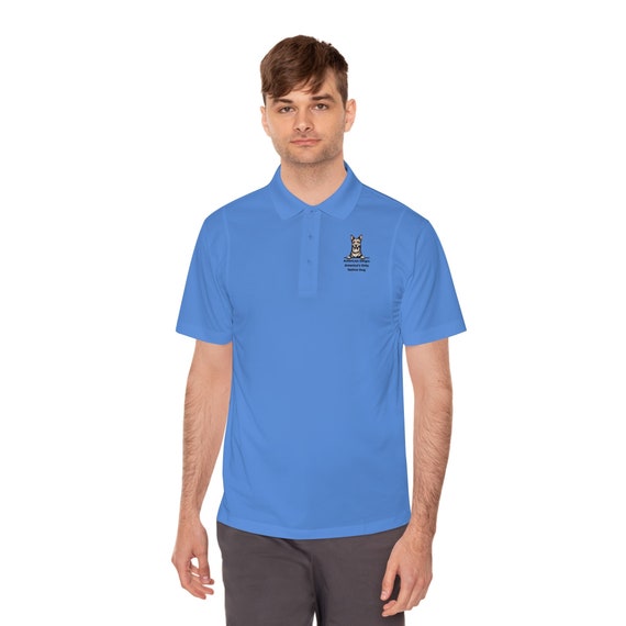 American Dingo Men’s Sport Polo Shirt | America’s Only Native Dog | Carolina Dog Polo |Custom Dog Lover Shirt | Athletic Polo for Dog Owners