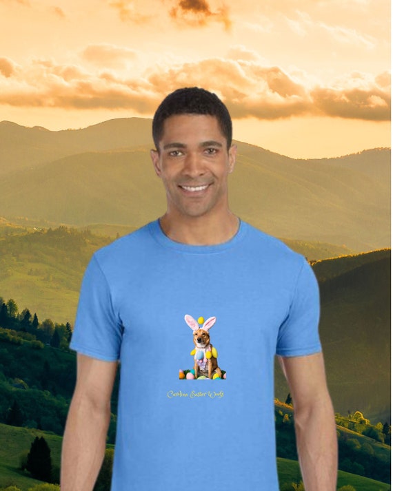 Carolina the Bunny Pup great t-shirt for Easter gift funny carolina dog dressed up as an Easter bunny, cute Easter Bunny dog shirt