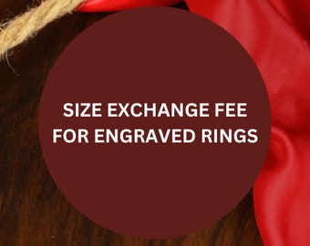 Exchange Fee For Engraved Rings
