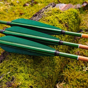 "Handgefertigte Traditionelle Holzpfeile ""Wald"""