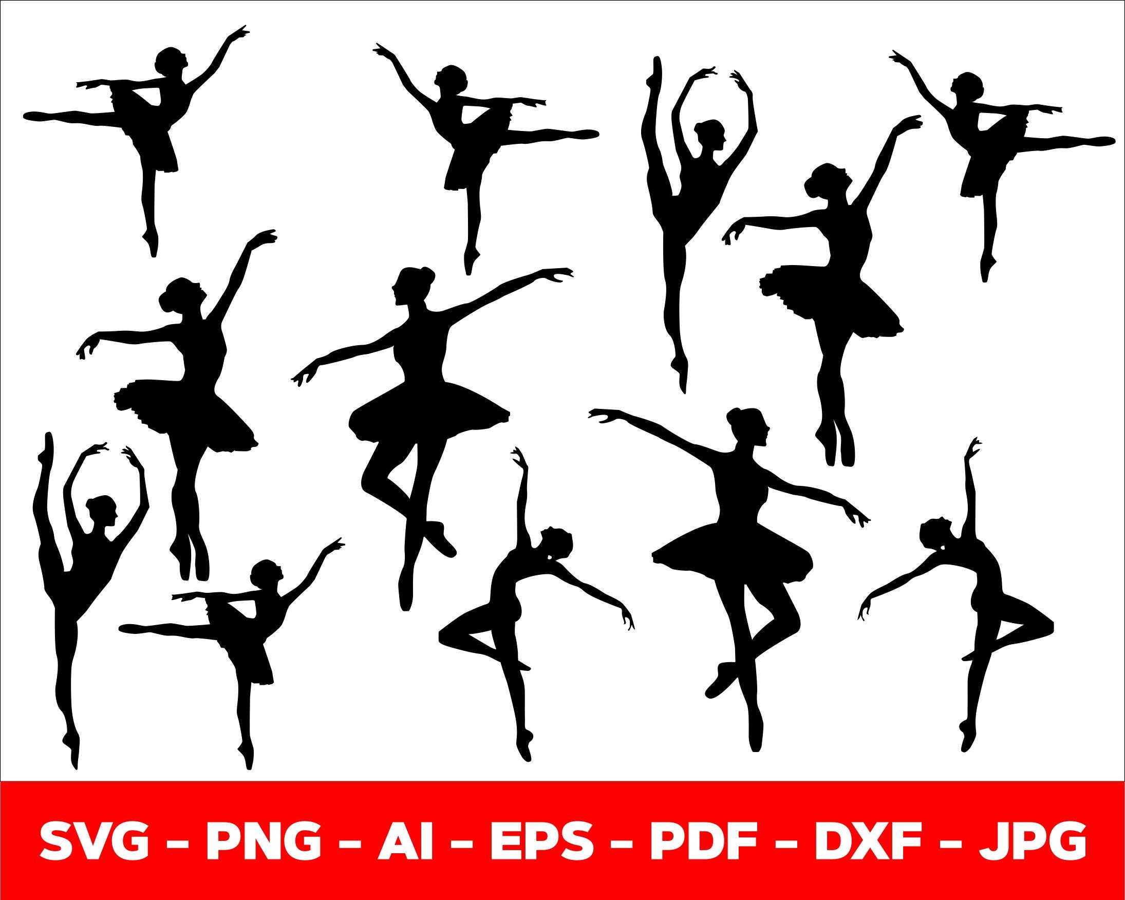 Ballet Dancer Svgdance SVG Cut File for Cricut Dancers Svg - Etsy