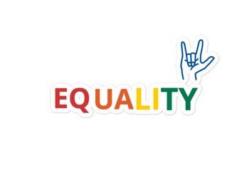 Equality Bubble-Free Sticker