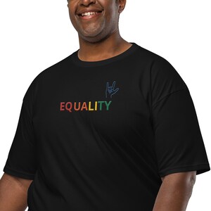 Equality Unisex premium heavyweight tee
