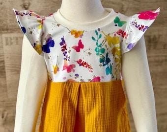 Girls dress kit " Flutter skirt " HerzlichbySebastian