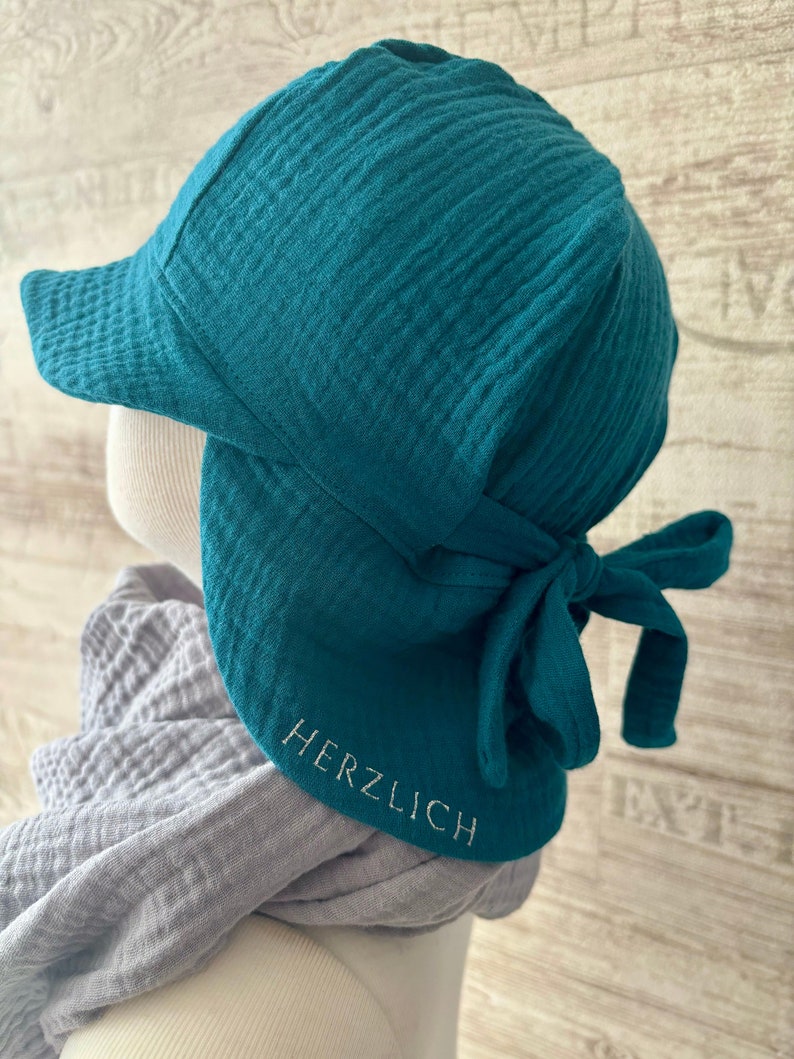 Gorro de muselina para el sol/gorra de visera para niños Shadow Provider HerzlichbySebastian imagen 3