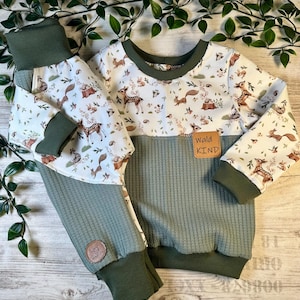 Kinderkleidung Set Pullover Hose " Waffelwald " HerzlichbySebastian
