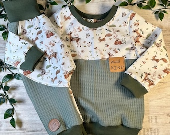 Children's clothing set: sweater and pants "Waffle Forest" (From the heart by Sebastian)