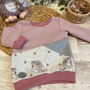 Kinderkleidung Set Glitzermähne Pulli Hose HerzlichbySebastian Pulli