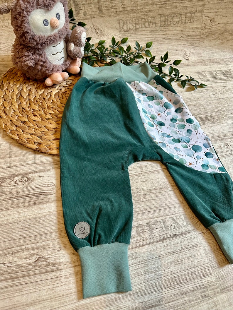 Kinderkleidung Set Warmer Eukalyptus Pulli Hose HerzlichbySebastian Hose