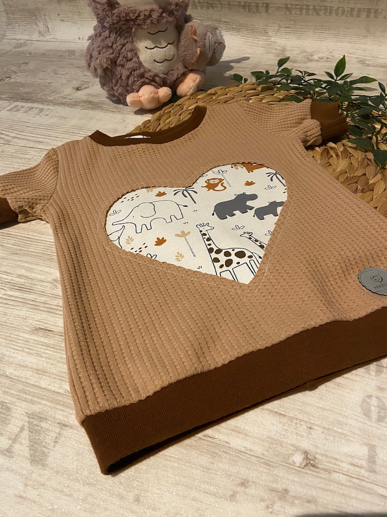 Kinderkleidung T-Shirt Safari Handmade HerzlichbySebastian Bild 1