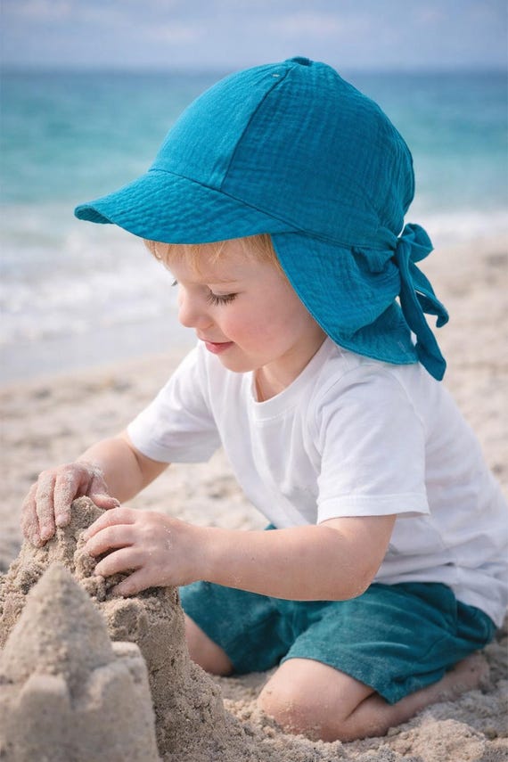 Baby Kinder Caps Musselin Sonnenhut "Schattenspender" HerzlichbySebastian