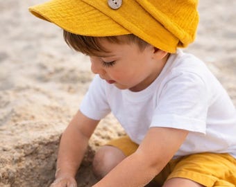 Baby/Kinder Beanie/Caps Musselin "SunnyCap" HerzlichbySebastian
