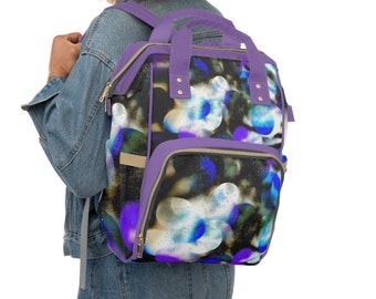 Lilac Multifunctional Diaper Backpack