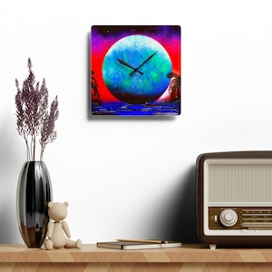 Reloj de pared de acrílico Planet Weird